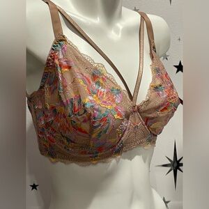 Cosabella Multicolor Floral Lace Bra Made In Italy